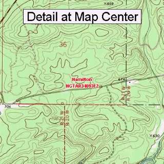  USGS Topographic Quadrangle Map   Hamilton, Arkansas 