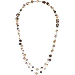   Chocolate Fresh Water Cultured Pearl Necklace Katarina Jewelry