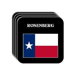 US State Flag   ROSENBERG, Texas (TX) Set of 4 Mini Mousepad Coasters