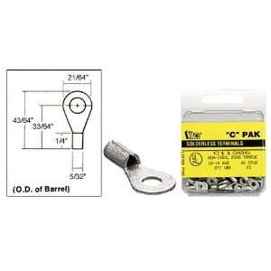 CRL Solderless Closed Terminal for 16 14 Gauge Wire Fits #5 6 Stud by 