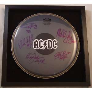   Hand Signed Autographed Remo Drum Head Framed 