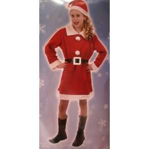  Santa Girl Childrens Christmas Costume Age 10 12 [Kitchen 