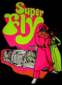 Vintage 1970s~SUPER FLY~Blacklight Drug Dealer Poster  