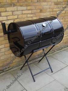BRAND NEW BARBECUE CHARCOAL BBQ DRUM SMOKER  