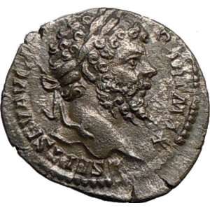 SEPTIMIUS SEVERUS 199AD Authentic Ancient Silver Roman Coin Annona 