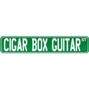  New  Cigar Box Guitar St .  Street Sign Instruments 