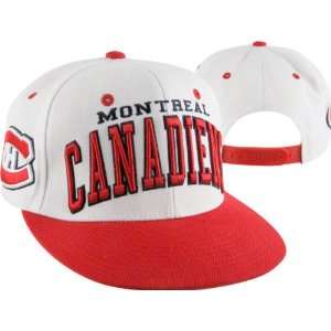   Canadiens Super Star White/Scarlet Snapback Hat: Sports & Outdoors