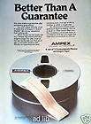 AMPEX   BETTER THAN A GUARANTEE, AD 1982/ADVERT/ADV​ERTI