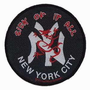  Sick Of It All New York City Music Band Woven Patch 