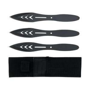  New Maxam 4pc Throwing Knife Set Double Edge Stainless Steel Blades 