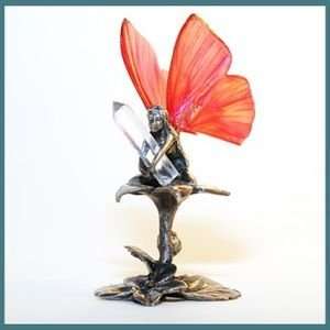 Hawaiian Pewter & Silver Fairy Figurine Kania: Kitchen 