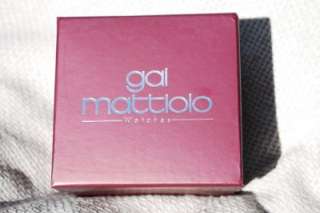New Authentic Gai Mattiolo Watch Made In Italy with genuine crystals.