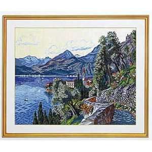  Mountains & Lake (Lago DiComo) kit (cross stitch) (Special 