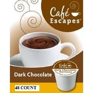 Cafe Escapes ~ DARK CHOCOLATE HOT COCOA ~ 48 K Cups for Keurig Brewers