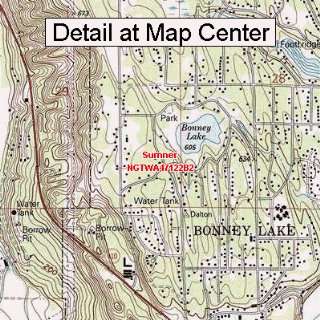   Topographic Quadrangle Map   Sumner, Washington (Folded/Waterproof