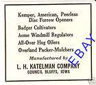 1931 KATELMAN WINDMILL HOG OILER AD COUNCIL BLUFFS IOWA