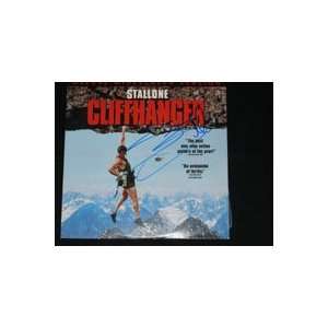 Signed Cliffhanger (Sylvester Stallone) Laser Disc Cover By Sylvester 
