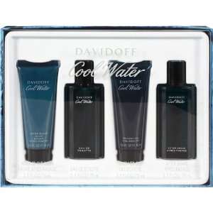  Mens Cool Water by Davidoff 4 pc. Gift Set Health 