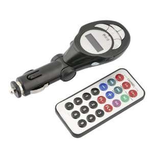  Black FM Transmitter and Remote Control for Car MP3 Player 