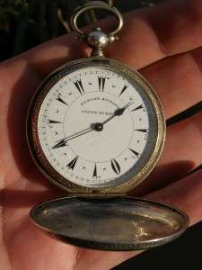 Antique silver pocket watch Dumon Guinand Chaux de Fonds,for Ottoman 