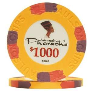  Pharaohs Club & Casino PaulsonT Top Hat & Cane Poker Chip 