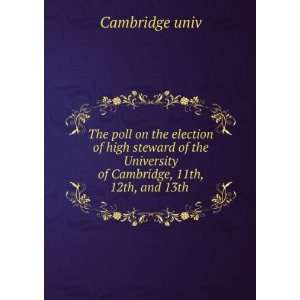  The poll on the election of high steward of the University 