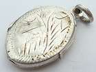 Beautiful Vintage Sterling Silver Photo Locket Pendant Charm 3g