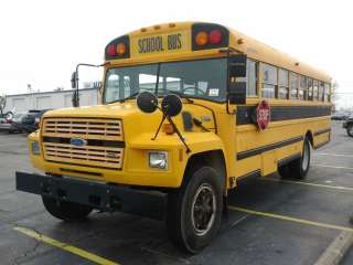   FORD B700 SCHOOL BUS AMTRAN DIESEL 48 SEATS ONLY 110K CUMMINS ALLISON