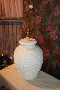 Vtg Plaster Ceramic Bee Hive Lamp Dynasty Classic 1988  