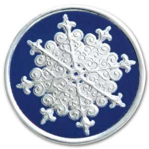 EGP Blue/Silver Snowflake Holiday Seal 