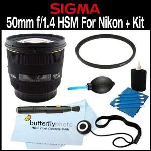  Sigma 50mm f/1.4 EX DG HSM Lens for Nikon Digital SLR 
