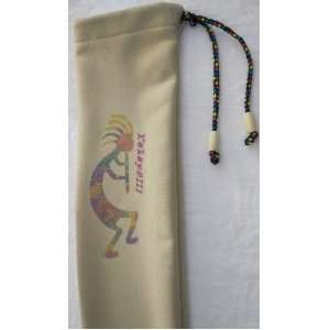  Native American Flute travel Bag   Kokopelli fleece   hand 