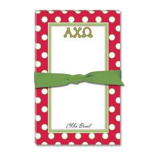  Alpha Chi Omega Large Jot Pad   Simple Dots Everything 