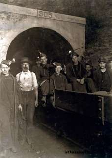 Entrance Gary W VA Coal Mine Miners 1908 photo  