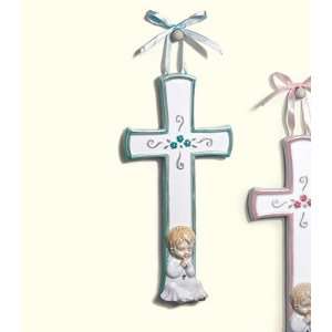  Small Blessings Wall Cross Blue (Boy): Baby