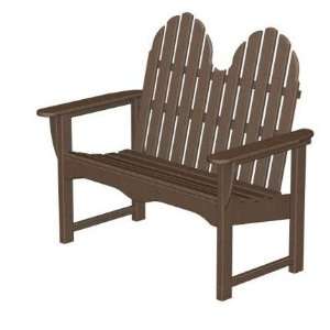  Poly wood Recycled Plastic Wood Classic Adirondack Bench 