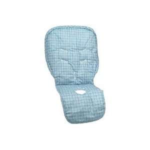   Water Resistant High Chair Cover Sundance Blue Plaid Laminated: Baby