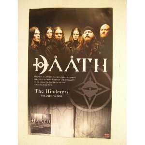  Daath Promo Poster Band Shot 2 Sided The Hinderers Dath 