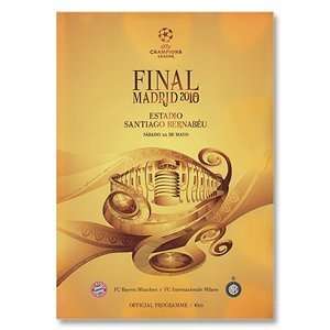  2010 Champions League Final Official Program: Sports 