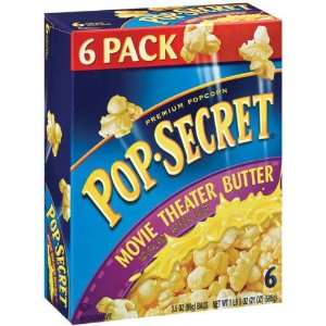 Pop Secret Movie Theatre Butter Popcorn   8 Pack  Grocery 