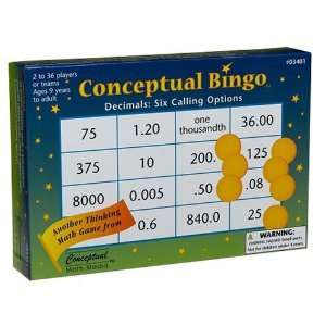  Conceptual Bingo Decimals Toys & Games