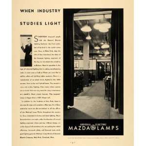   Electric Mazda Lamps NBC Lighting   Original Print Ad