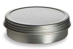 20  2 OUNCE TIN CONTAINER LIP BALM/COSMETICS SCREW LID  