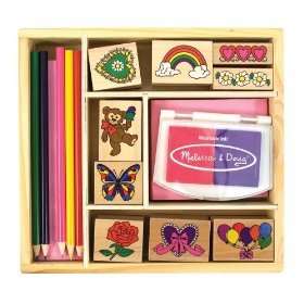   and Doug Deluxe Friendship Stamp Colored Pencil Set NEW NIB  