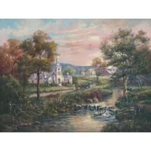 Vermonts Colonial Times   Carl Valente 17x13 