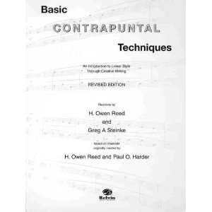  Basic Contrapuntal Techniques: An Introduction to Linear 