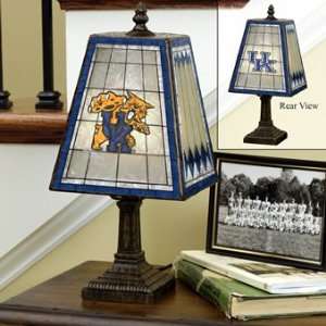  Kentucky Wildcats Art Glass Table Lamp: Home Improvement
