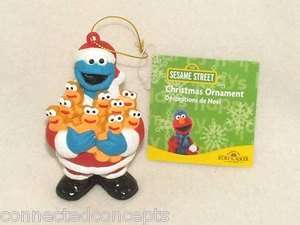 Sesame Street Santa Cookie Monster Ornament from Kurt Adler NEW 
