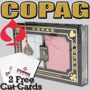  Copag 100% Plastic Export Poker Size Jumbo Index Playing 