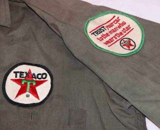 1960s TEXACO SERVICE STATION COMPLETE UNIFORM HAT PANTS  